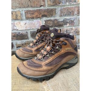 Merrell Siren Waterproof Mid Leather Hiking Boots Brown Outdoor Hiker Trail 10